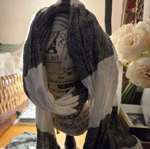 American Eagle Outfitters Black and White Scarves